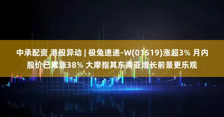 中承配资 港股异动 | 极兔速递-W(01519)涨超3% 月内股价已累涨38% 大摩指其东南亚增长前景更乐观
